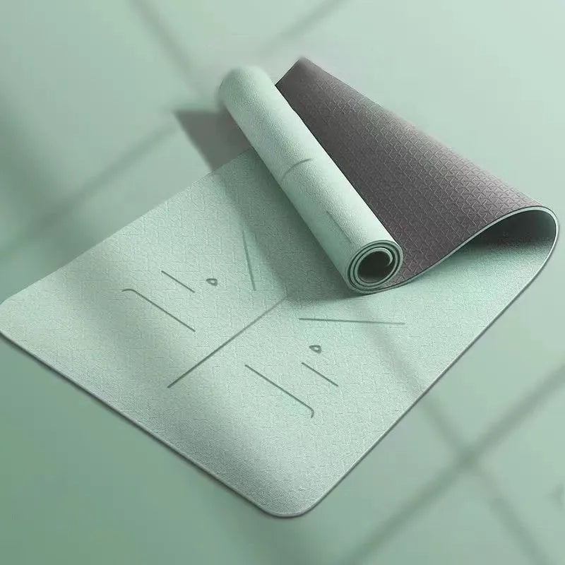 Durable TPE Body Line Yoga Mat for Yoga beginners